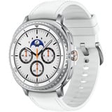 SAMSUNG Galaxy Watch8 Classic, Smartwatch weiß, 46mm, Bluetooth, Hybrid-Armband