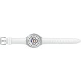 SAMSUNG Galaxy Watch8 Classic, Smartwatch weiß, 46mm, Bluetooth, Hybrid-Armband