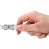 goobay Ethernet-Adapterkabel USB-A 3.2 Gen1 > RJ-45, Slim weiß, 2 Meter