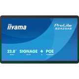 iiyama ProLite S2425AS-B1P, Public Display schwarz (matt), FullHD, IPS, POE, HDMI, USB