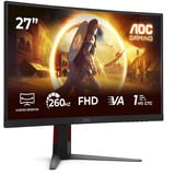 AOC AGON C27G4Z2, Gaming-Monitor 68.5 cm (27 Zoll), schwarz (matt), FullHD, Fast-VA, HDMI, DP, 240Hz Panel