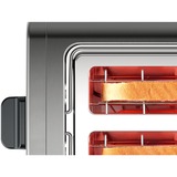 Bosch Home Kompakt-Toaster DesignLine TAT5P425DE grau/schwarz, 970 Watt, für 2 Scheiben Toast