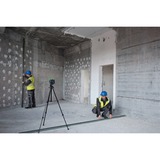 Bosch Professional Linienlaser GLL 80-33 G Professional blau/schwarz, Li-Ion-Akku 3,0Ah, grüne Laserlinien, inkl. Universalhalter LB 10, Deckenklemme DK 20