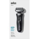 Braun Series 7 70 Design Edition, Rasierer schwarz/silber, 100 Jahre Braun