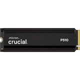 Crucial P510 1 TB mit Kühlkörper, SSD schwarz, PCIe 5.0 x4, NVMe, M.2 2280