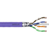 Digitus Professional Cat.6 F/UTP Verlegekabel simplex, Dca violett, 305 Meter Trommel