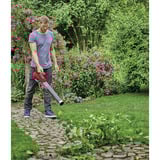 EINHELL Professional Akku-Laubbläser GP-LB 18/200 LI, 18Volt rot/schwarz, 1x Li-Ion-Akku 4,0 Ah Plus, mit Dachrinnen-Reinigungsset