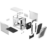 Fractal Design Torrent Nano White TG Clear Tint, Tower-Gehäuse weiß, Tempered Glass