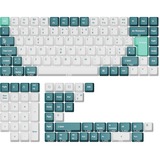 Keychron OEM Dye-Sub PBT Full Keycap-Set - White Mint, Tastenkappe weiß/mint, 137 Stück, DE-Layout (ISO)