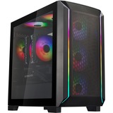 SilverStone FARA 312Z, Tower-Gehäuse schwarz, Tempered Glass