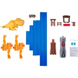 ZURU Metal Machines - Spielset T-Rex Angriff Rennbahn mit Looping + Auto 