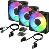 ARCTIC BioniX P12 A-RGB, Gehäuselüfter schwarz/weiß, 3er Pack, 120 mm