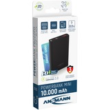 Ansmann Powerbank 10000 mAh PB222PD schwarz, 10.000 mAh, PD, Quick Charge 3.0