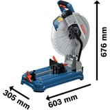 Bosch Akku-Metalltrennsäge GCD 18V-355 Professional solo, 18Volt, Kapp-und Gehrungssäge blau, ohne Akku und Ladegerät