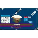 Bosch Expert C470 Schleifblatt, Ø 125mm, K40 50 Stück, für Exzenterschleifer