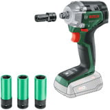 Bosch Heimwerken & Garten Akku-Schlagschrauber UniversalImpactDrive 18V-350 solo grün, ohne Akku und Ladegerät, inkl. 3 Steckschlüsseleinsätze, POWER FOR ALL ALLIANCE