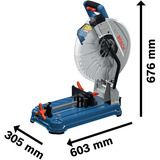 Bosch Professional Akku-Metalltrennsäge GCD 18V-355 Professional solo, 18Volt, Kapp- und Gehrungssäge blau, ohne Akku und Ladegerät
