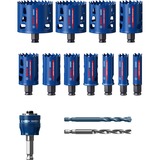 Bosch Professional EXPERT Multi Material PC Plus Lochsägen-Set, Ø 20-76mm, 14-teilig mit Power Change Plus Adapter, Koffer