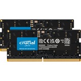 Crucial SO-DIMM 32 GB DDR5-4800 (2x 16 GB) Dual-Kit, Arbeitsspeicher schwarz, CT2K16G48C40S5