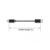 DeLOCK USB 3.2 Gen 1 Verlängerungskabel, USB-C Stecker > USB-C Buchse schwarz, 2 Meter, SuperSpeed