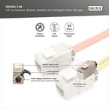 Digitus Cat.6a Keystone-Modul, geschirmt silber, 48 Stück, mit intelligentem Kabelmanager