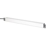Digitus Steckdosenleiste PDU mit Aluminiumprofil, 9-fach schwarz/aluminium, 2 Meter Kabel, 1 HE, mit Netzfilter und Überspannungsschutz