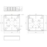 HAGOR HP PC Box, Halterung schwarz, Modulare Displayhalterung