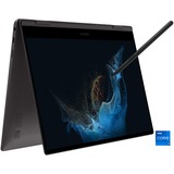 SAMSUNG Galaxy Book2 Pro 360 (NP930QED-KA2DE), Notebook grau, Windows 11 Home 64-Bit, 512 GB SSD