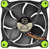 Thermaltake Riing 14 LED Green 140x140x25, Gehäuselüfter schwarz/grün