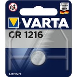Varta Electronics Lithium Knopfzelle CR1216, Batterie 1 Stück, CR-1216
