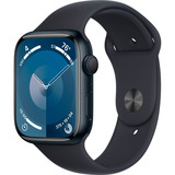 Apple Watch Series 9 Generalüberholt, Smartwatch dunkelblau/dunkelblau, Aluminium, 45 mm, Sportarmband, Cellular