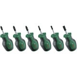 Bosch Kurzschraubendreher Set, 6tlg. grün/schwarz, 6-teilig