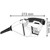 Bosch Professional GAS 12V, Handstaubsauger in L-BOXX mit 2 x 3,0 Ah Akku
