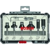 Bosch Professional Rand- und Kantenfräser-Set, 6-teilig 6mm-Schaft