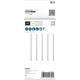 Bosch Stichsägeblatt T 345 XF Progressor for Wood and Metal, 132mm schwarz, 5 Stück