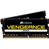 Corsair SO-DIMM 32 GB DDR4-3200 (2x 16 GB) Dual-Kit, Arbeitsspeicher schwarz, CMSX32GX4M2A3200C22, Vengeance