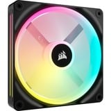 Corsair iCUE LINK QX140 RGB 140-mm-PWM-Lüfter, Gehäuselüfter schwarz, Erweiterungskit