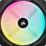 Corsair iCUE LINK QX140 RGB 140-mm-PWM-Lüfter, Gehäuselüfter schwarz, Erweiterungskit