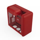 HYTE X50 , Tower-Gehäuse rot, Tempered Glass