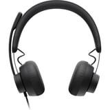Logitech Zone Wired MS Teams, Headset grau/schwarz, Microsoft Teams zertifiziert, USB-A/C
