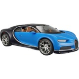 Maisto Bugatti Chiron, Modellfahrzeug blau/schwarz, 1:24