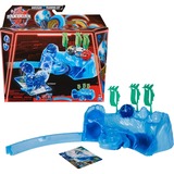 Spin Master Bakugan 2023 Training Set mit Core Ball Octogan vom Wasser-Clan, Geschicklichkeitsspiel Trainingslandschaft mit individuell zusammenstellbarer Actionfigur und Sammelkarten