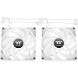 Thermaltake CT140 Reverse ARGB Sync PC Cooling Fan White, Gehäuselüfter weiß, 2er Pack, Reverse, 140 mm