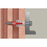 fischer Dübel DuoPower ETA 8x40 FPF II hellgrau/rot, 50 Stück, mit Schraube