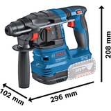 Bosch Professional Akku-Bohrhammer GBH 18V-22 Professional, 18Volt blau/schwarz, 2x Li-Ionen Akku 4,0Ah, in L-BOXX