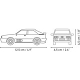 COBI Audi Quattro 1980, Konstruktionsspielzeug rot, Maßstab 1:35