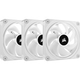 Corsair iCUE LINK QX120 RGB 120-mm-PWM-Lüfter, Gehäuselüfter weiß, Starter-Kit, 120 mm