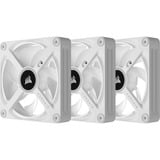 Corsair iCUE LINK QX120 RGB 120-mm-PWM-Lüfter, Gehäuselüfter weiß, Starter-Kit, 120 mm