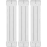 Corsair iCUE LINK QX120 RGB 120-mm-PWM-Lüfter, Gehäuselüfter weiß, Starter-Kit, 120 mm