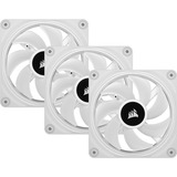 Corsair iCUE LINK QX120 RGB 120-mm-PWM-Lüfter, Gehäuselüfter weiß, Starter-Kit, 120 mm